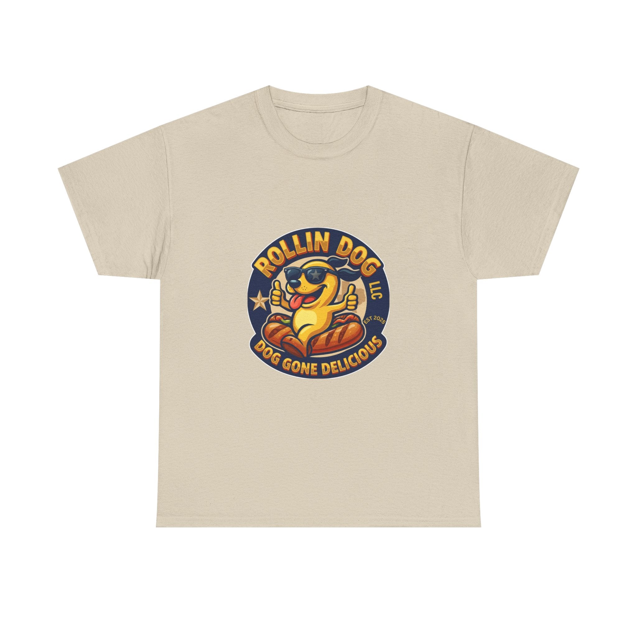 T-Shirt — "Texas Rollin Dog" Retro Hot Dog Mascot Tee