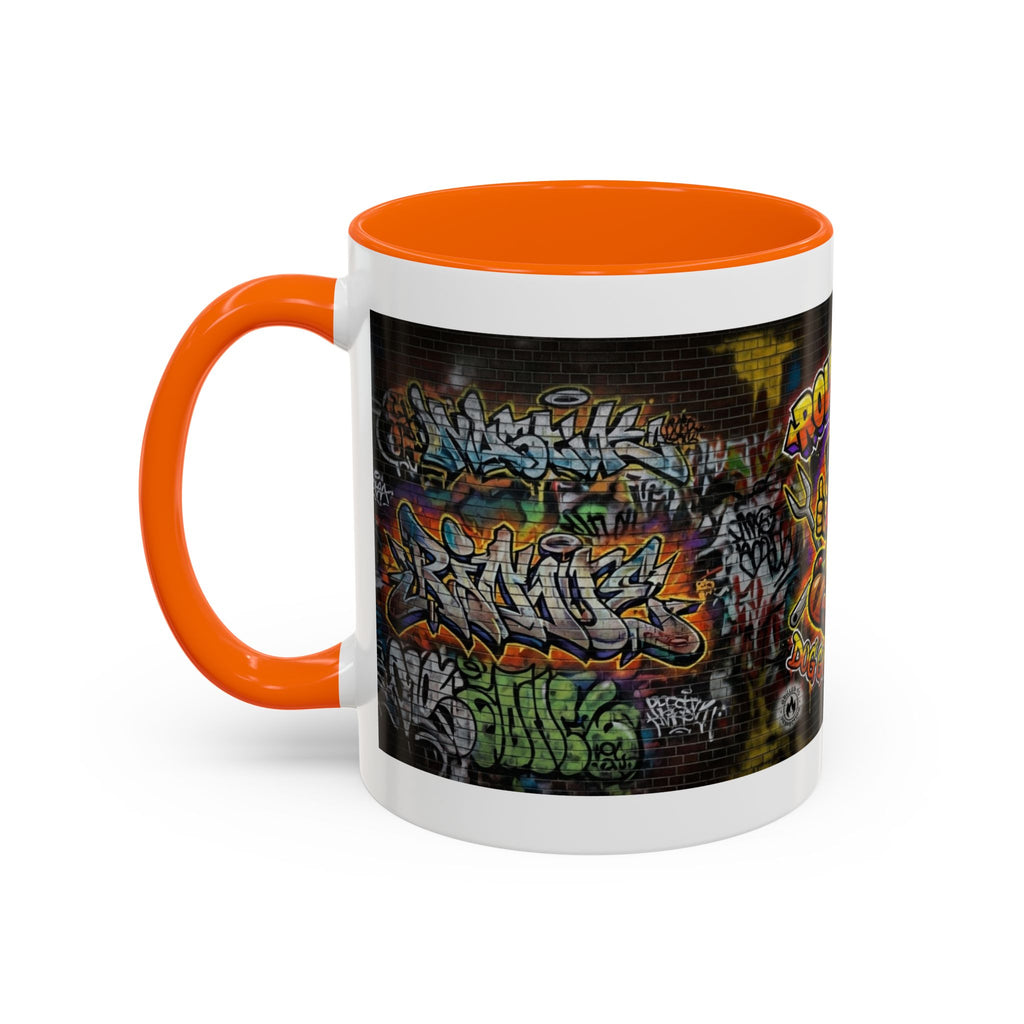 Rollin Dog Hot Dog Mug — Graffiti Skate Vibe Coffee Cup (11/15oz)