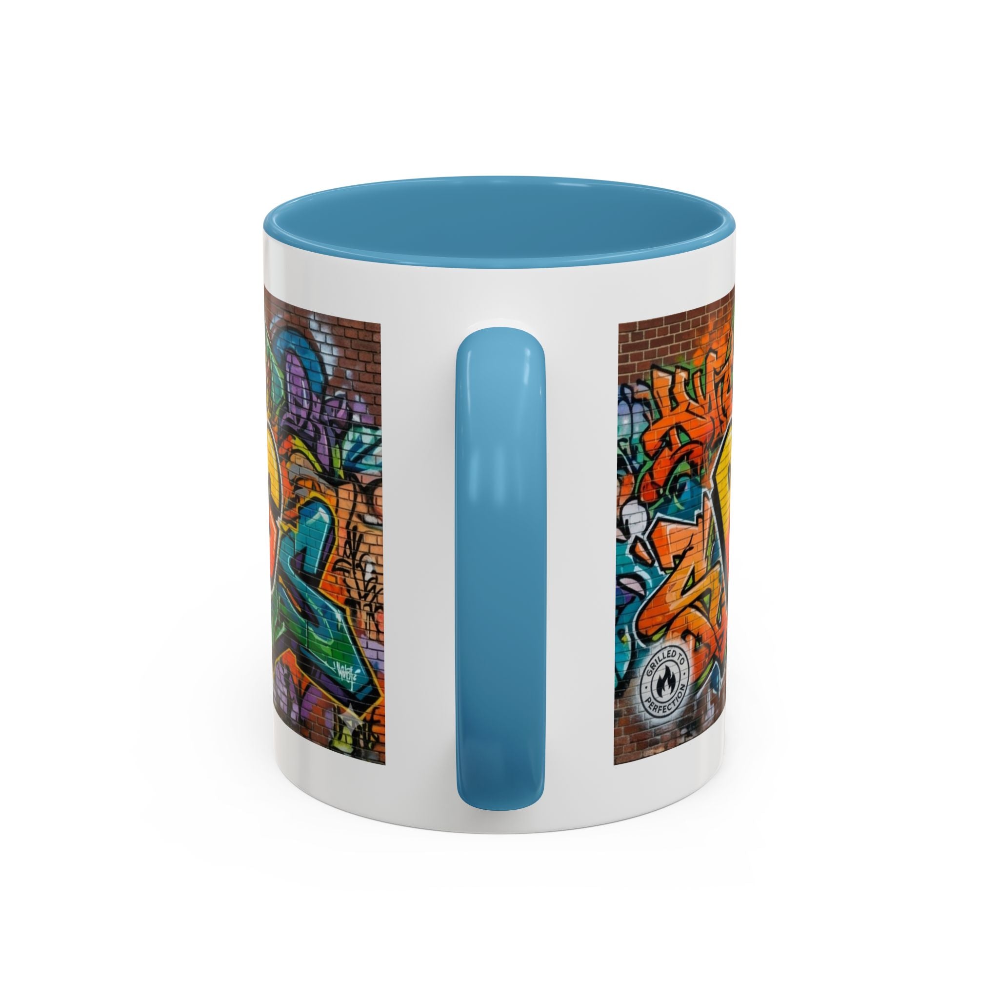 Rollin' Dog Graffiti Coffee Mug — Fun Hot Dog Street Art Accent Mug (11/15oz)