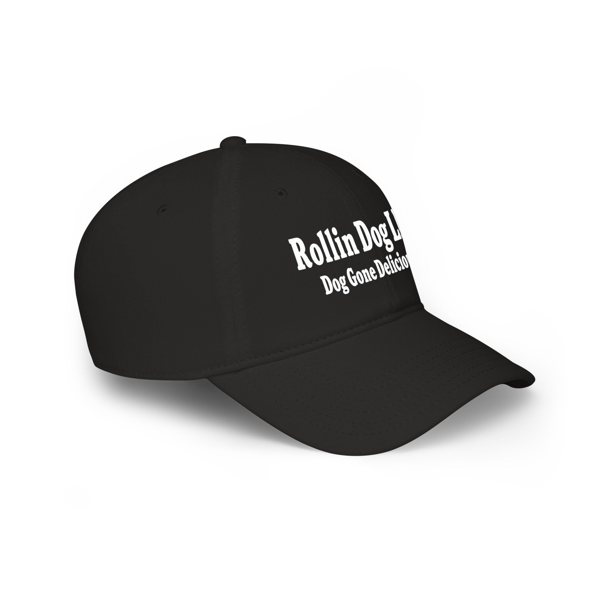 Low Profile Baseball Cap — Rollin Dog LLC "Dog Gone Delicious" Embroidered Hat