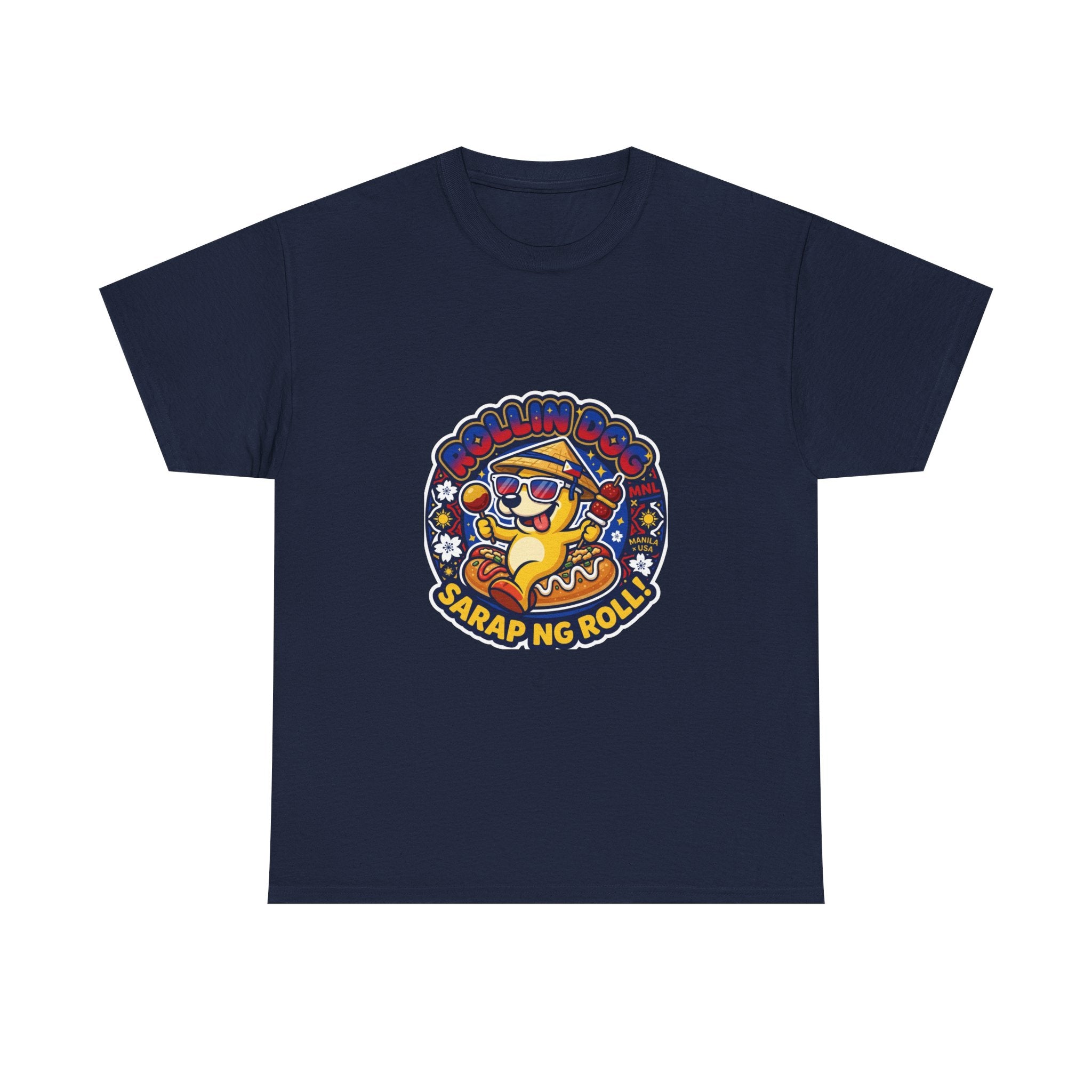 T-Shirt — 'Sarap ng Roll' Retro Cartoon Lumpia Design