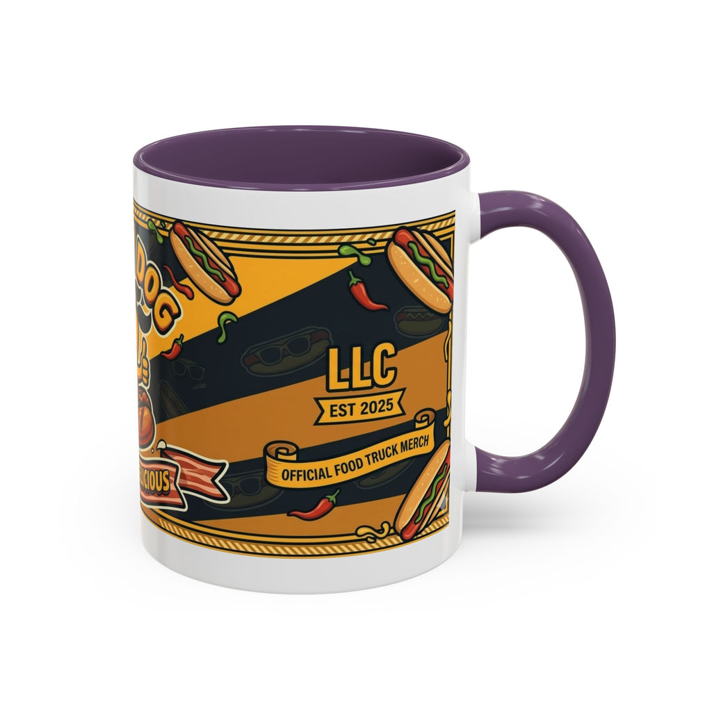 Rollin Dog Hot Dog Mug — Retro 'Dog Gone Delicious' Coffee Cup (11/15oz)