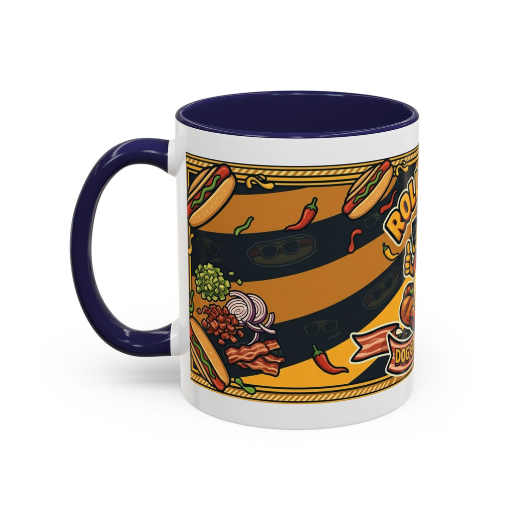 Rollin Dog Hot Dog Mug — Retro 'Dog Gone Delicious' Coffee Cup (11/15oz)