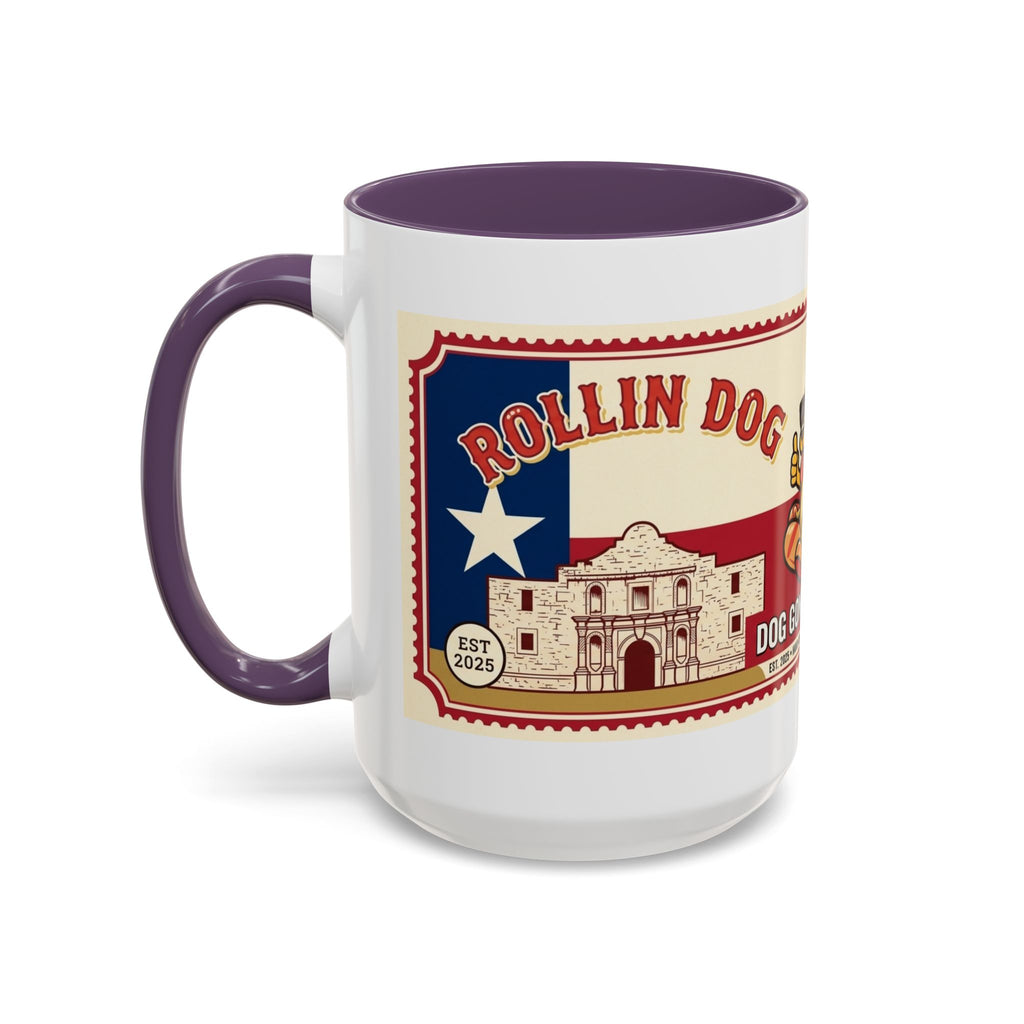 Rollin Dog Coffee Mug — Retro 'Dog Gone Delicious' Hot Dog Design (11/15oz)