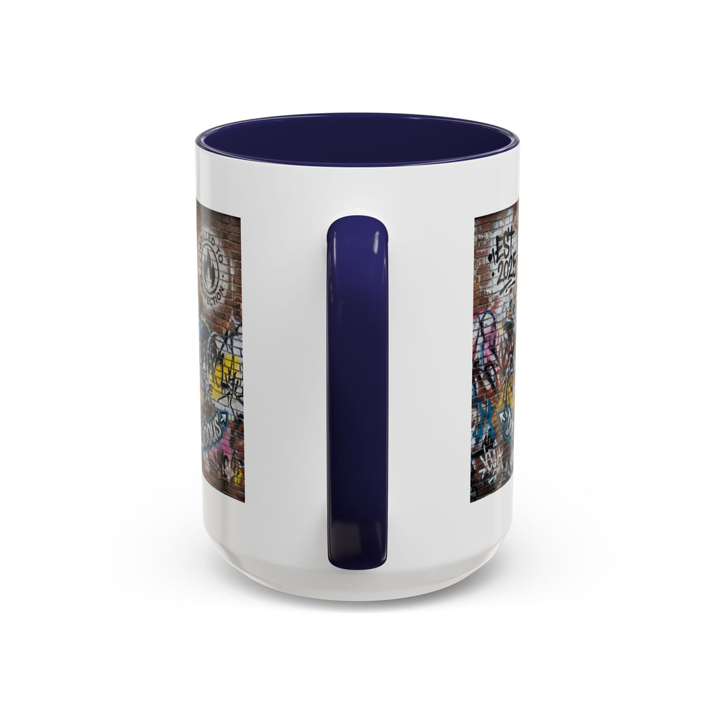 Rollin' Dog Graffiti Coffee Mug – "Dog Gone Delicious" Accent Mug