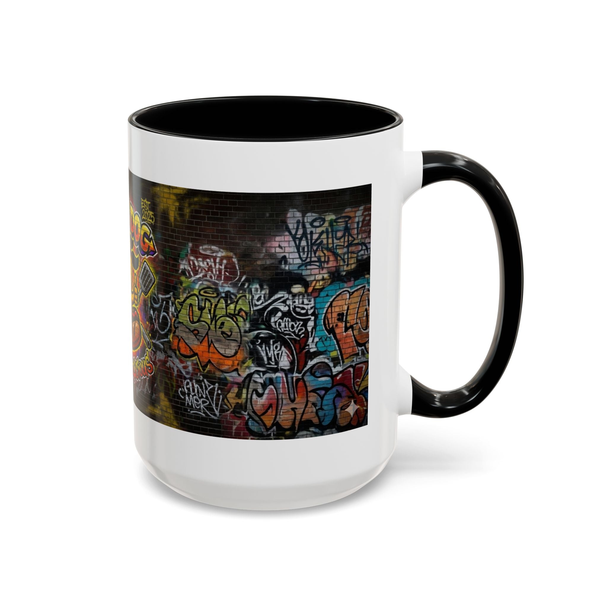 Rollin Dog Hot Dog Mug — Graffiti Skate Vibe Coffee Cup (11/15oz)