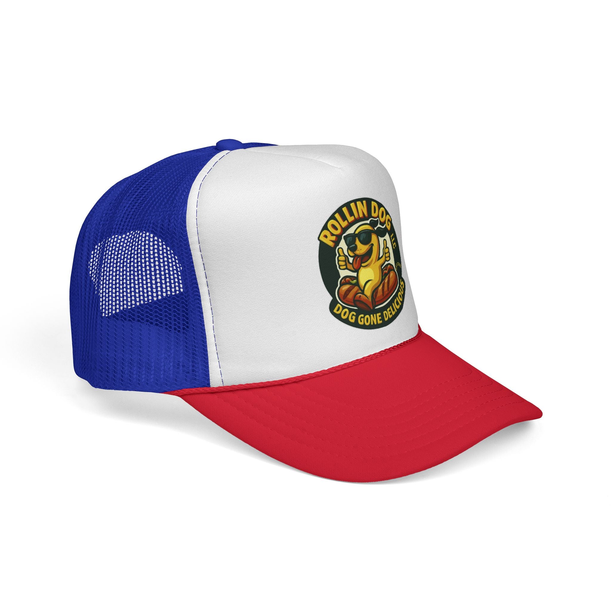 Original Trucker Hat — "Rollin Dog" Retro Hot Dog Logo Cap