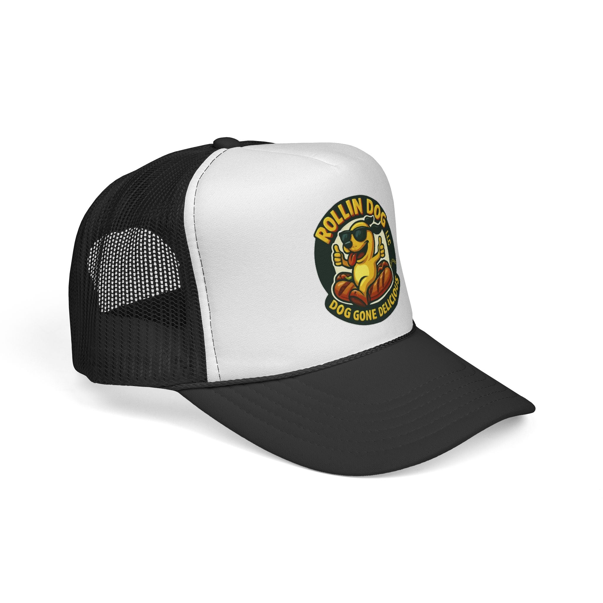Original Trucker Hat — "Rollin Dog" Retro Hot Dog Logo Cap