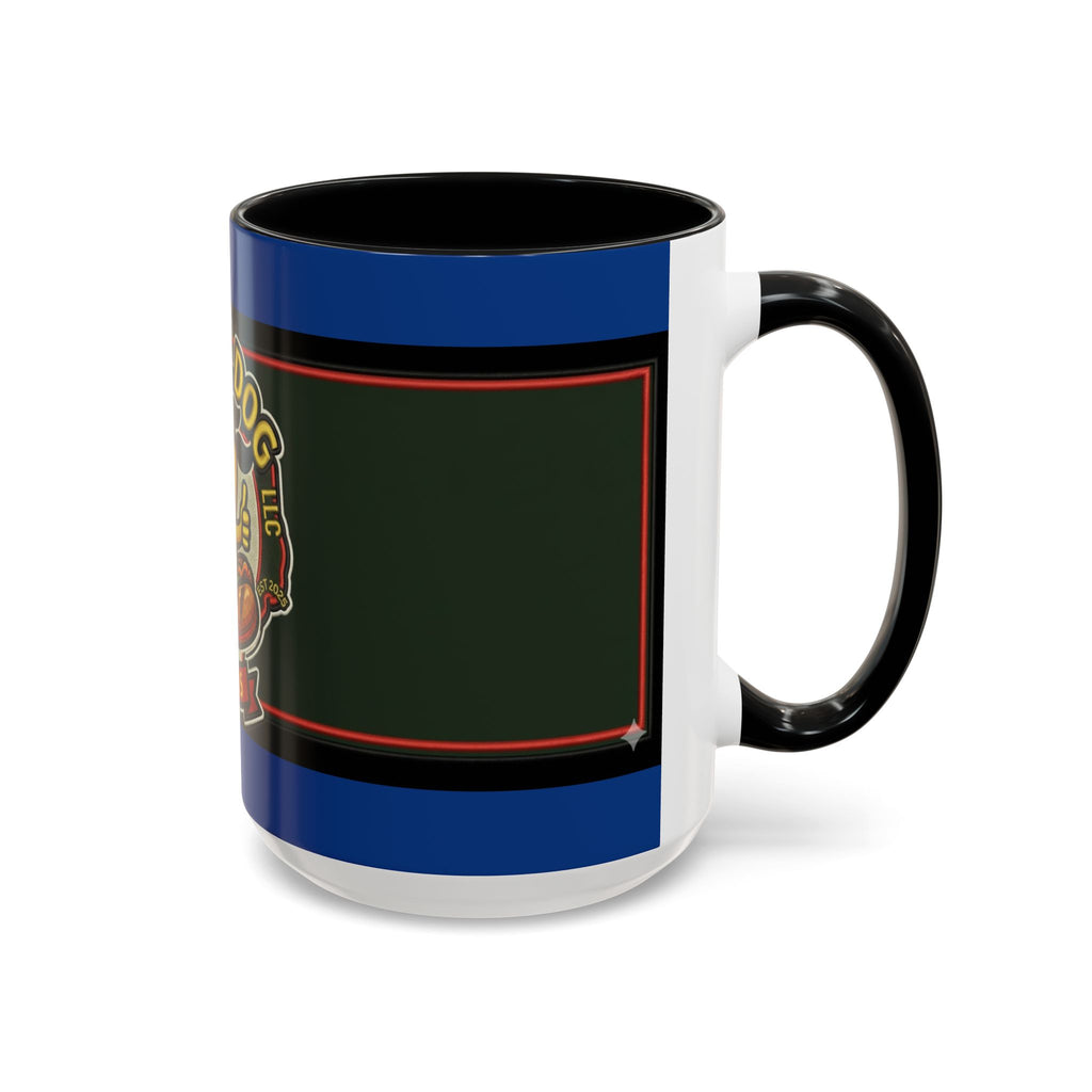 Texas Rollin Dog 'Dog Gone Delicious' Accent Coffee Mug – Fun Hot Dog Logo 11/15oz