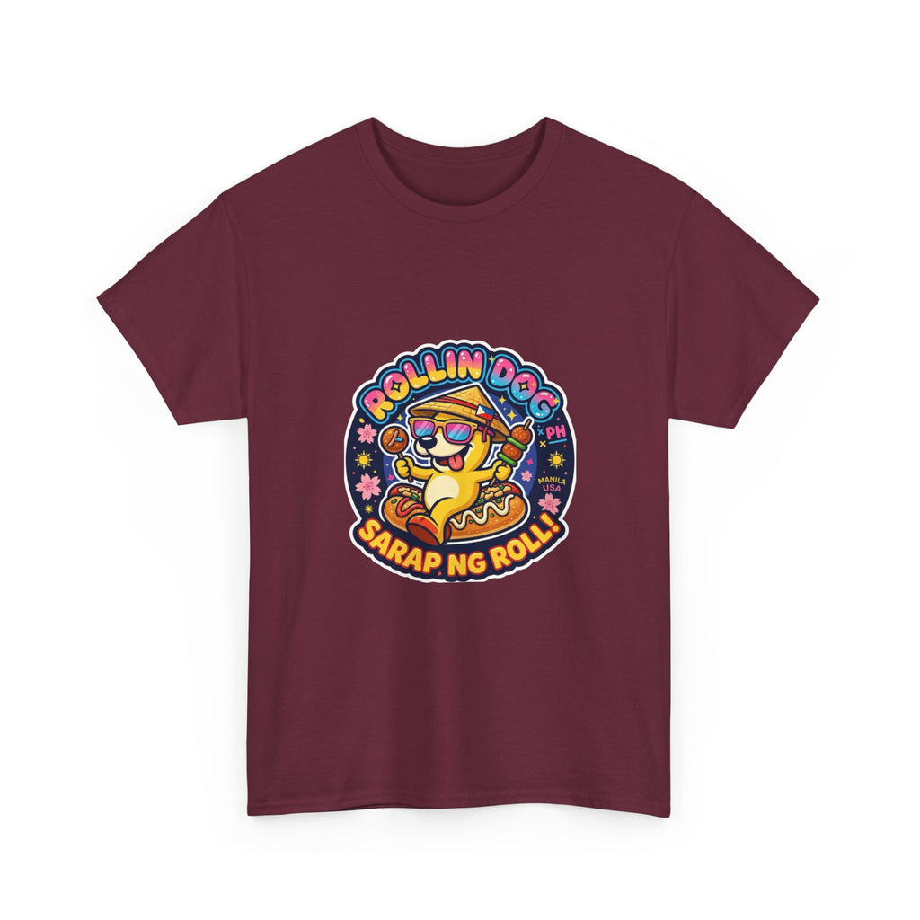T-Shirt — "Rollin Dog" Sarap ng Roll Cute Filipino Foodie Tee