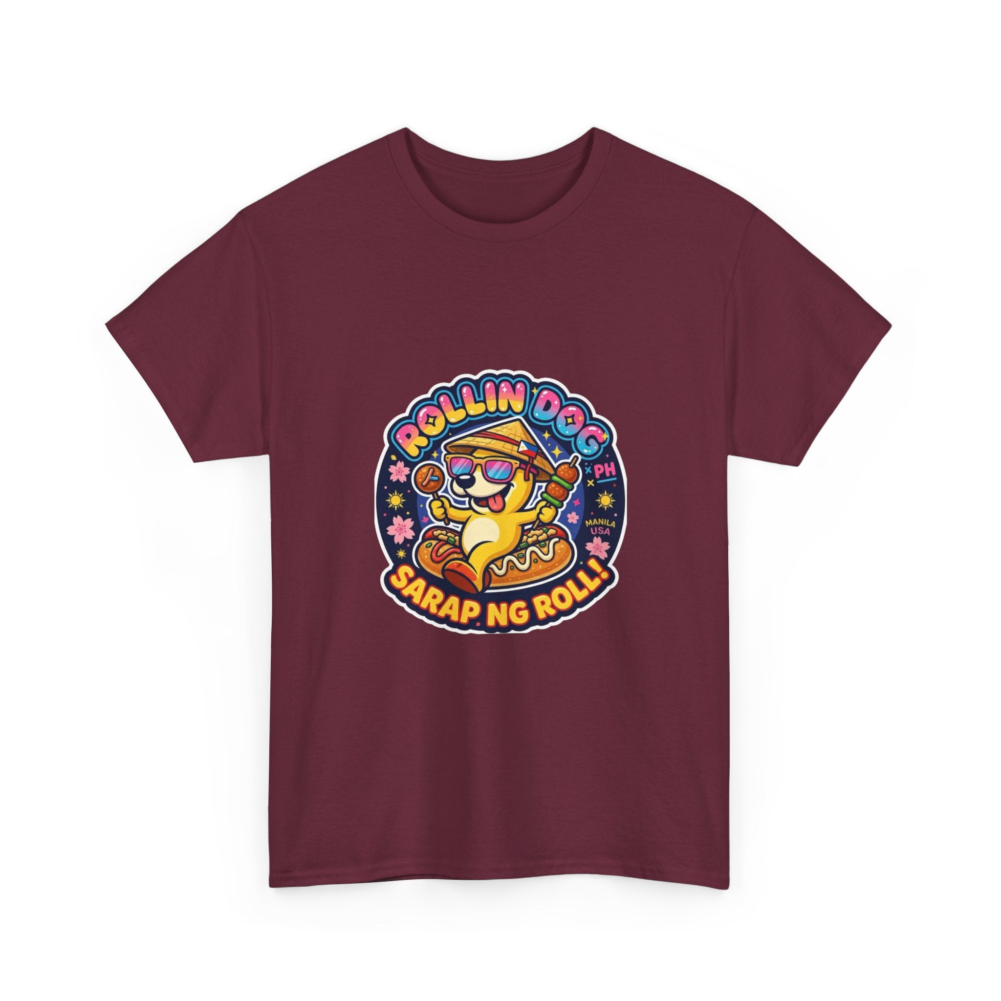 T-Shirt — "Rollin Dog" Sarap ng Roll Cute Filipino Foodie Tee