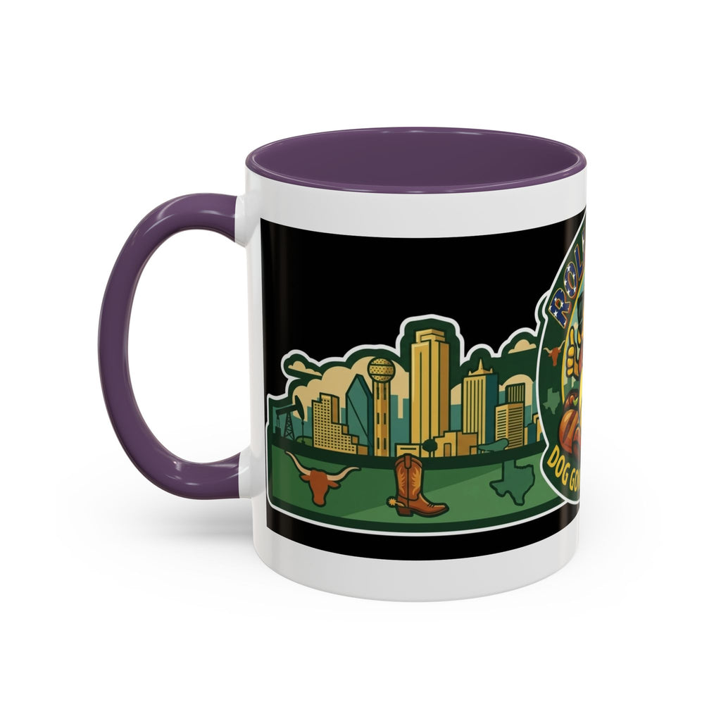 San Antonio Rollin Dog Coffee Mug — Fun Hot Dog Logo Accent Mug (11/15oz)