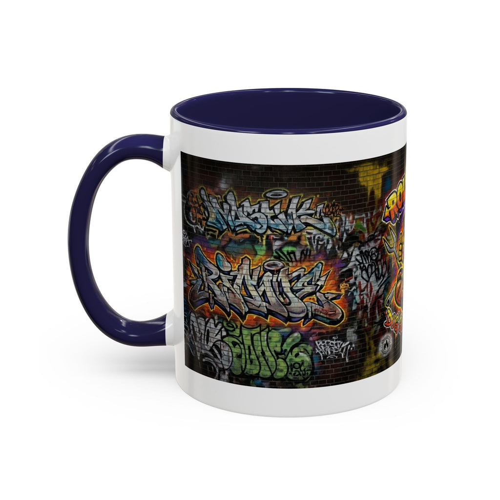 Rollin Dog Hot Dog Mug — Graffiti Skate Vibe Coffee Cup (11/15oz)