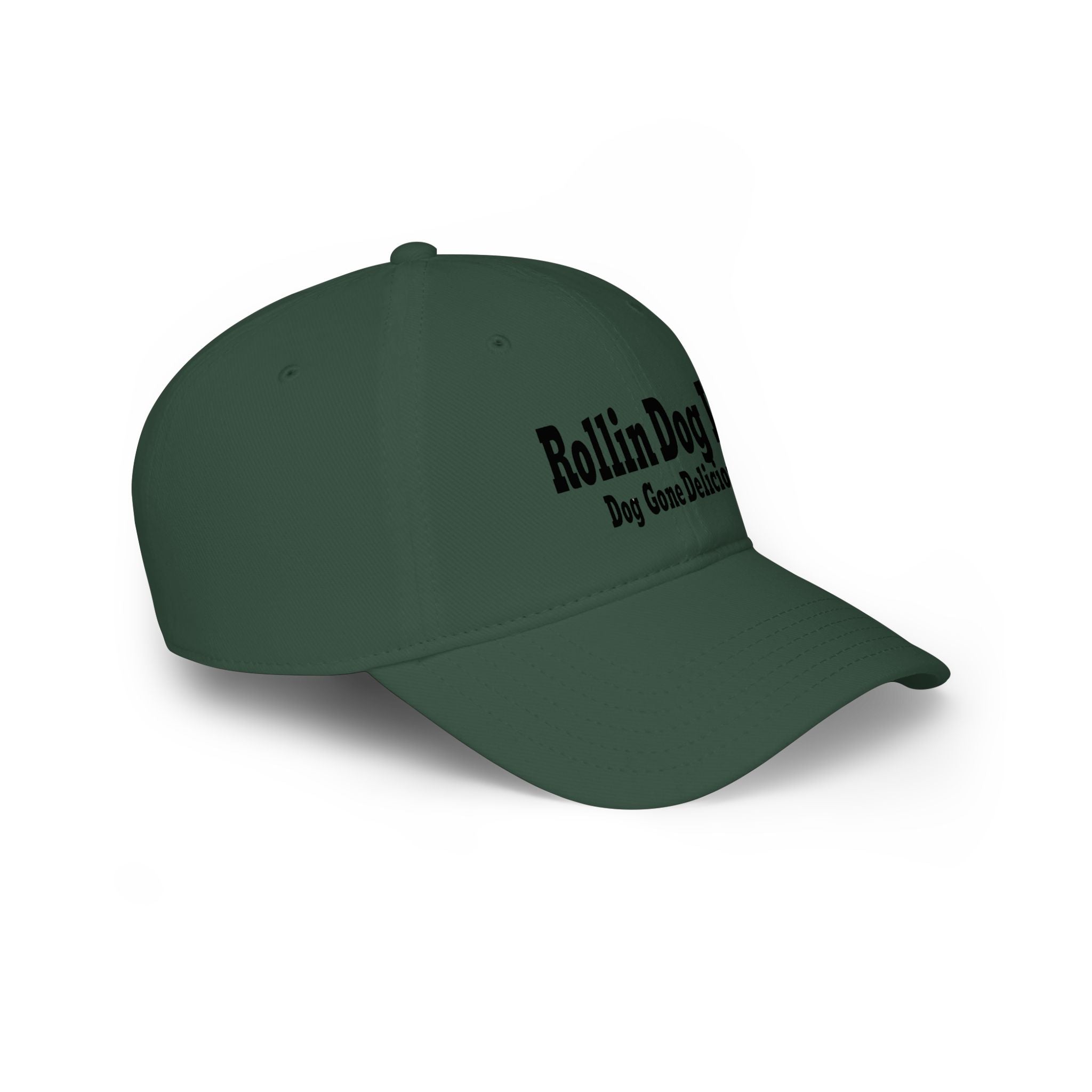 Low Profile Baseball Cap — Rollin Dog LLC "Dog Gone Delicious" Embroidered Hat