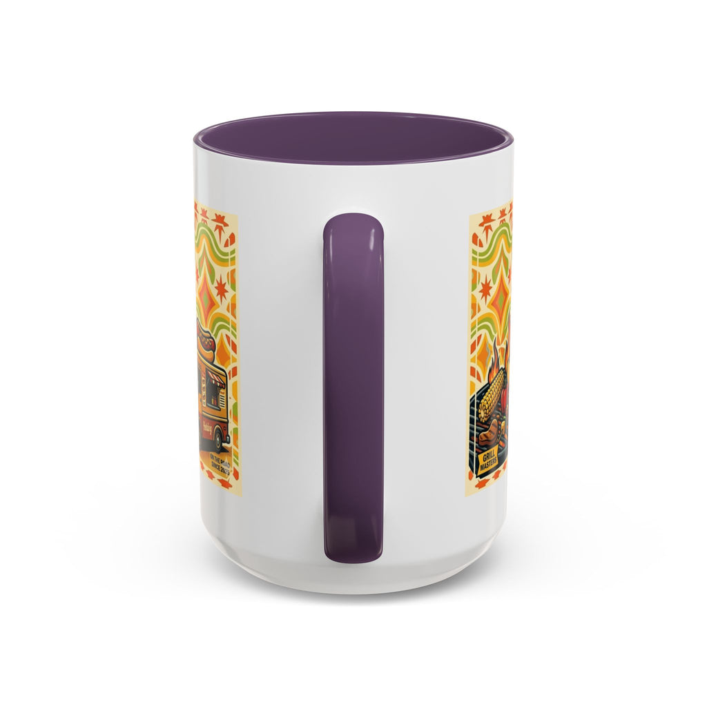 Retron Hot Dog Food Truck Accent Coffee Mug — "Rollin Dog" Retro Summer BBQ Mug (11/15oz)