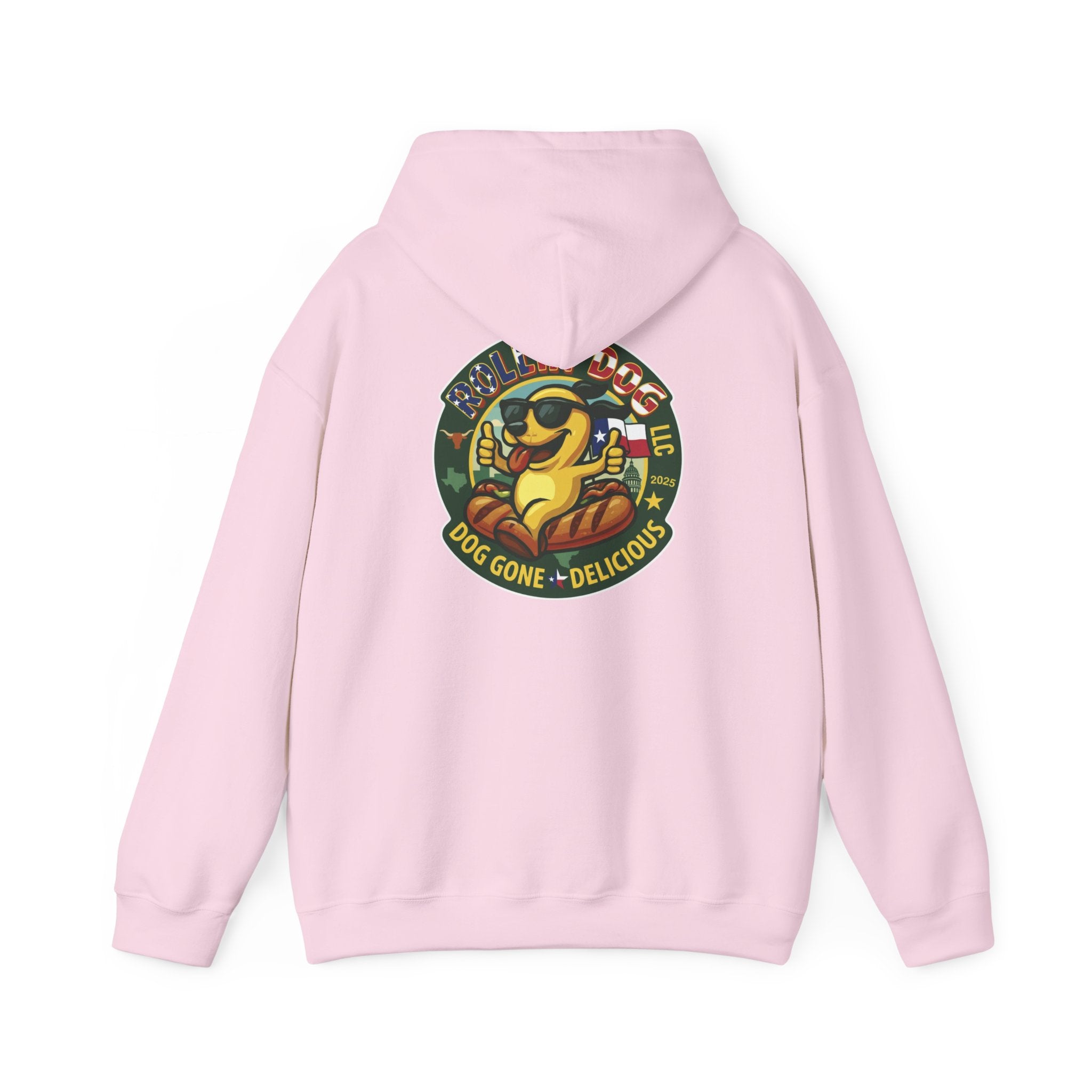 Hoodie - Retro 'Dog Gone Delicious' Hot Dog Mascot Pullover