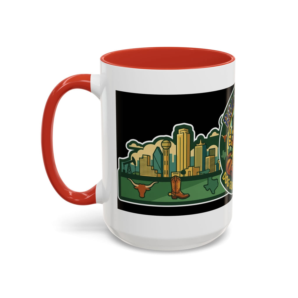 San Antonio Rollin Dog Coffee Mug — Fun Hot Dog Logo Accent Mug (11/15oz)