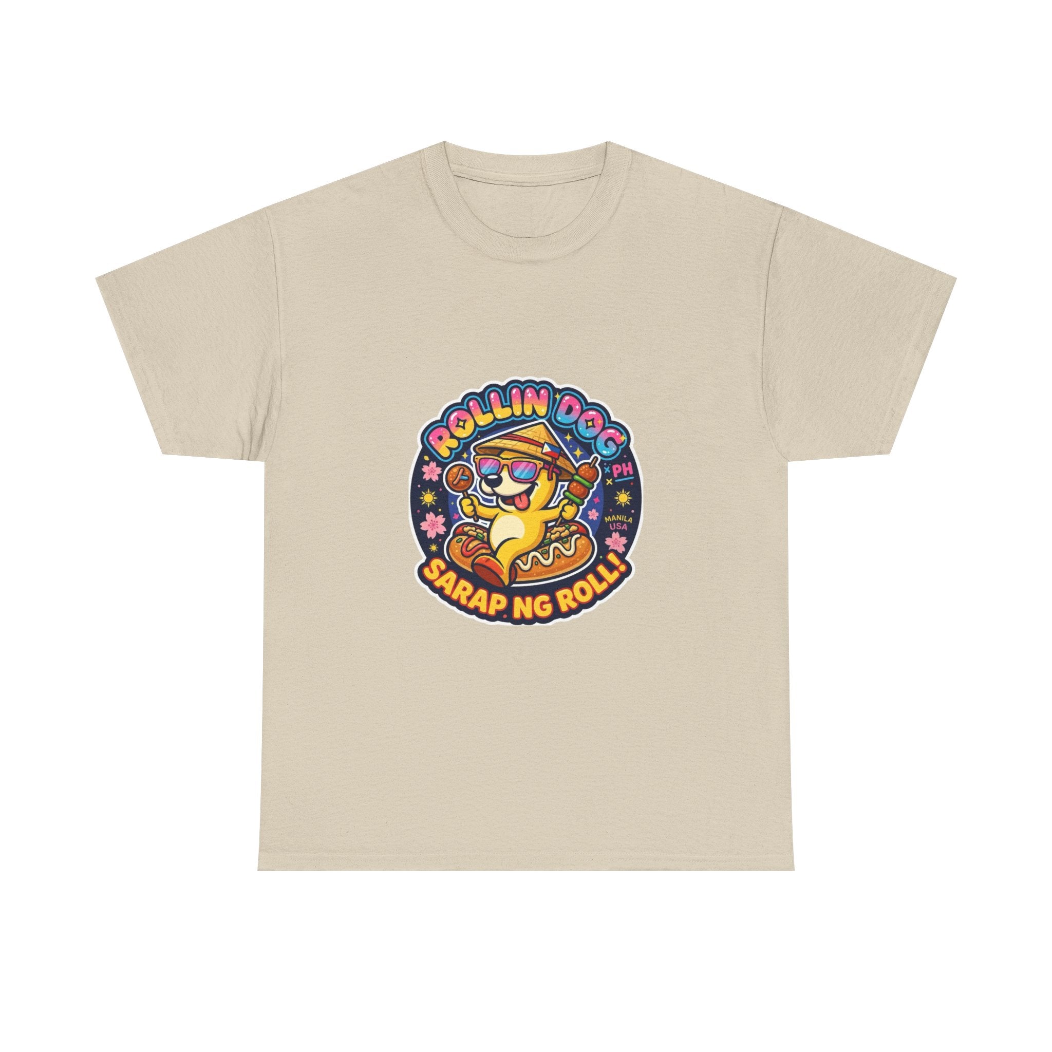 T-Shirt — "Rollin Dog" Sarap ng Roll Cute Filipino Foodie Tee