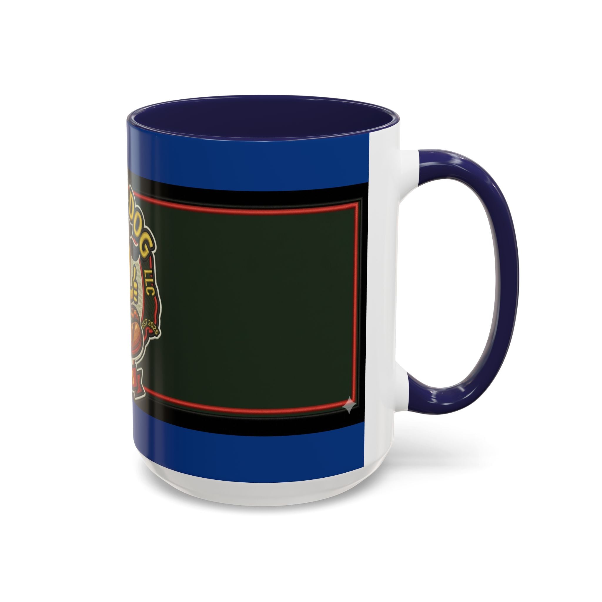 Texas Rollin Dog 'Dog Gone Delicious' Accent Coffee Mug – Fun Hot Dog Logo 11/15oz