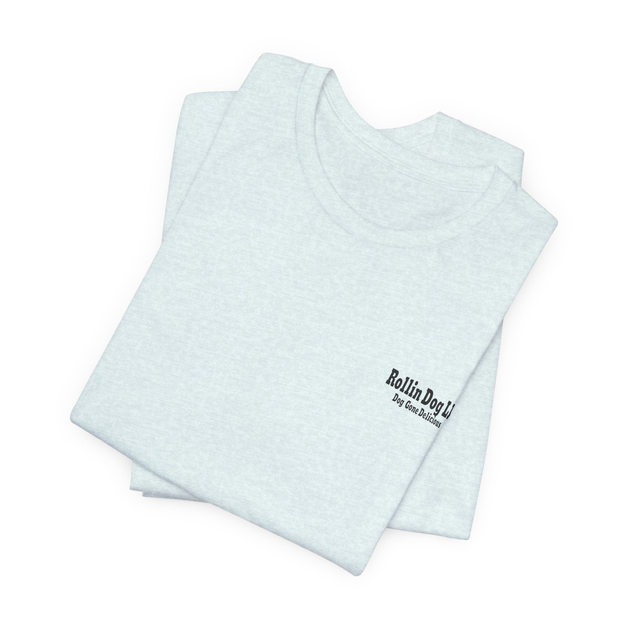 Rollin Dog Graphic Tee Graffiti 1 — Retro Hot Dog Street Art T-Shirt