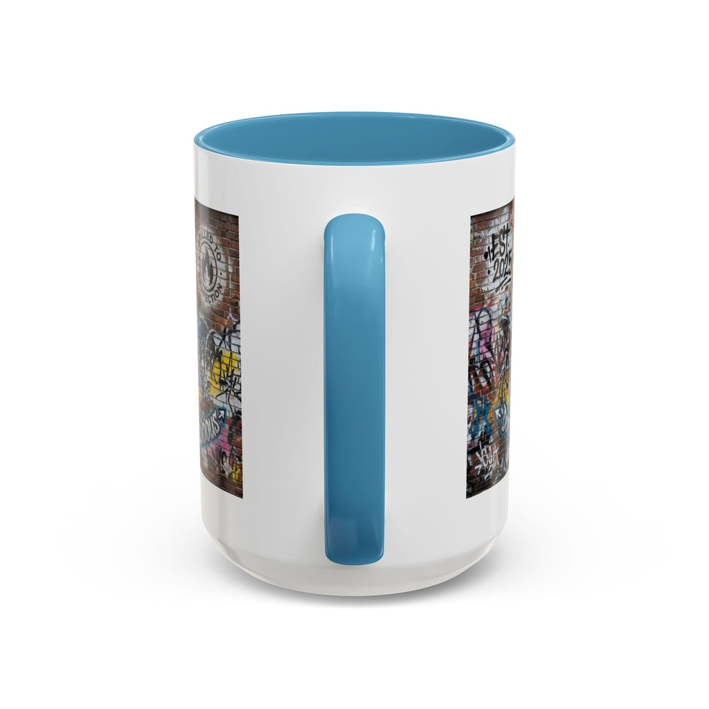 Rollin' Dog Graffiti Coffee Mug – "Dog Gone Delicious" Accent Mug