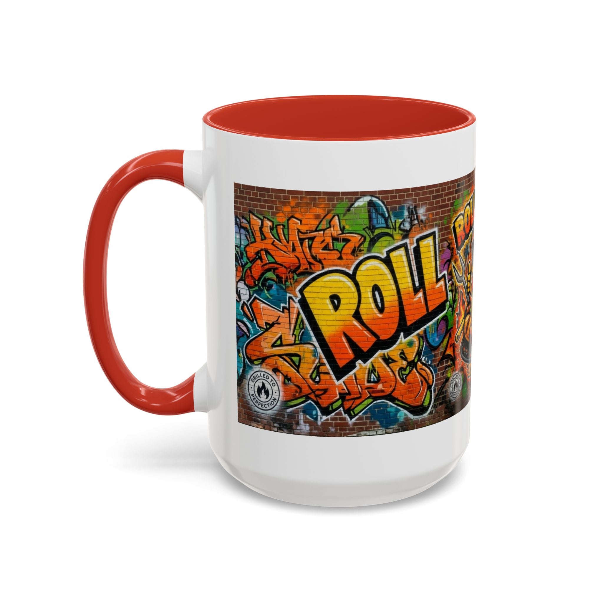 Rollin' Dog Graffiti Coffee Mug — Fun Hot Dog Street Art Accent Mug (11/15oz)