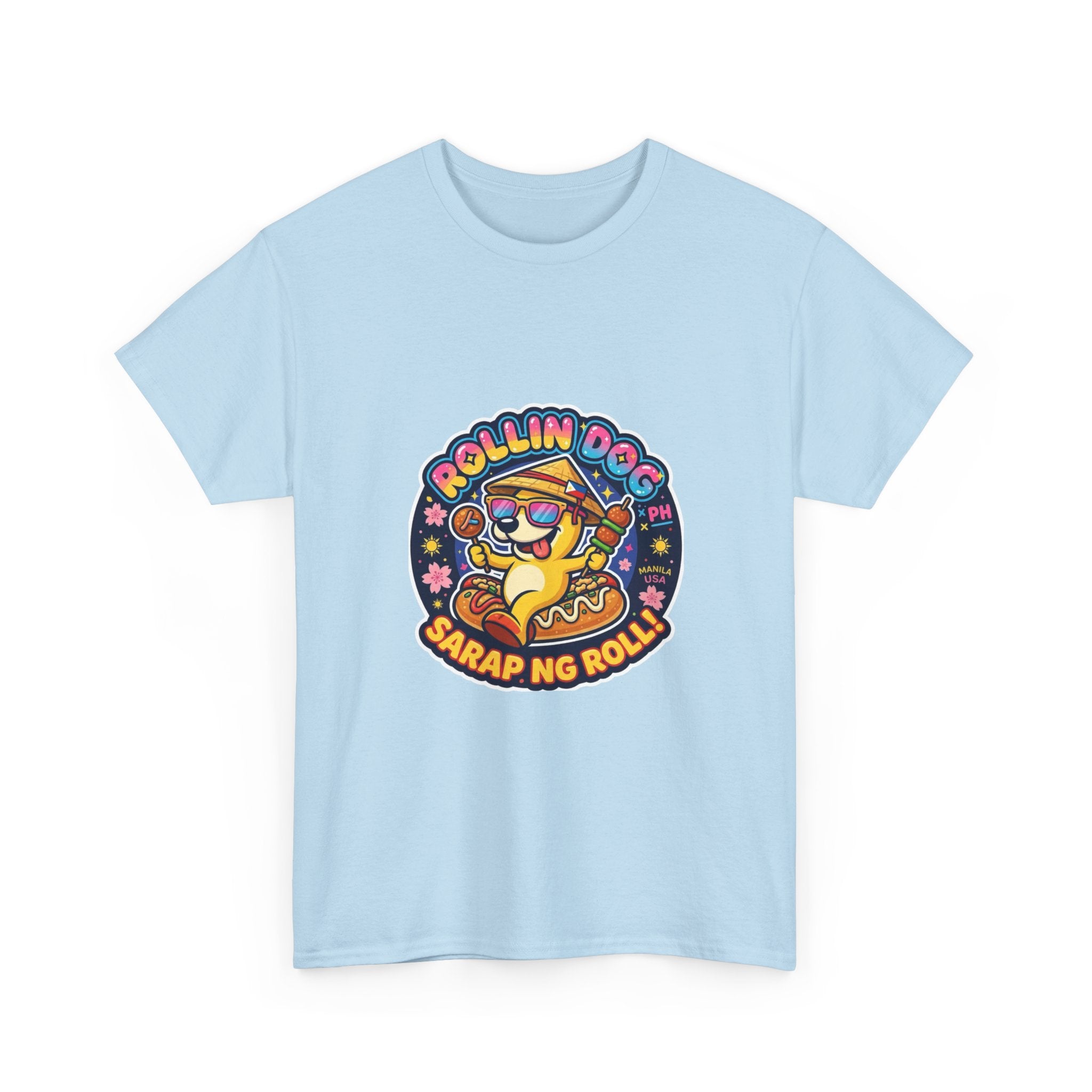 T-Shirt — "Rollin Dog" Sarap ng Roll Cute Filipino Foodie Tee