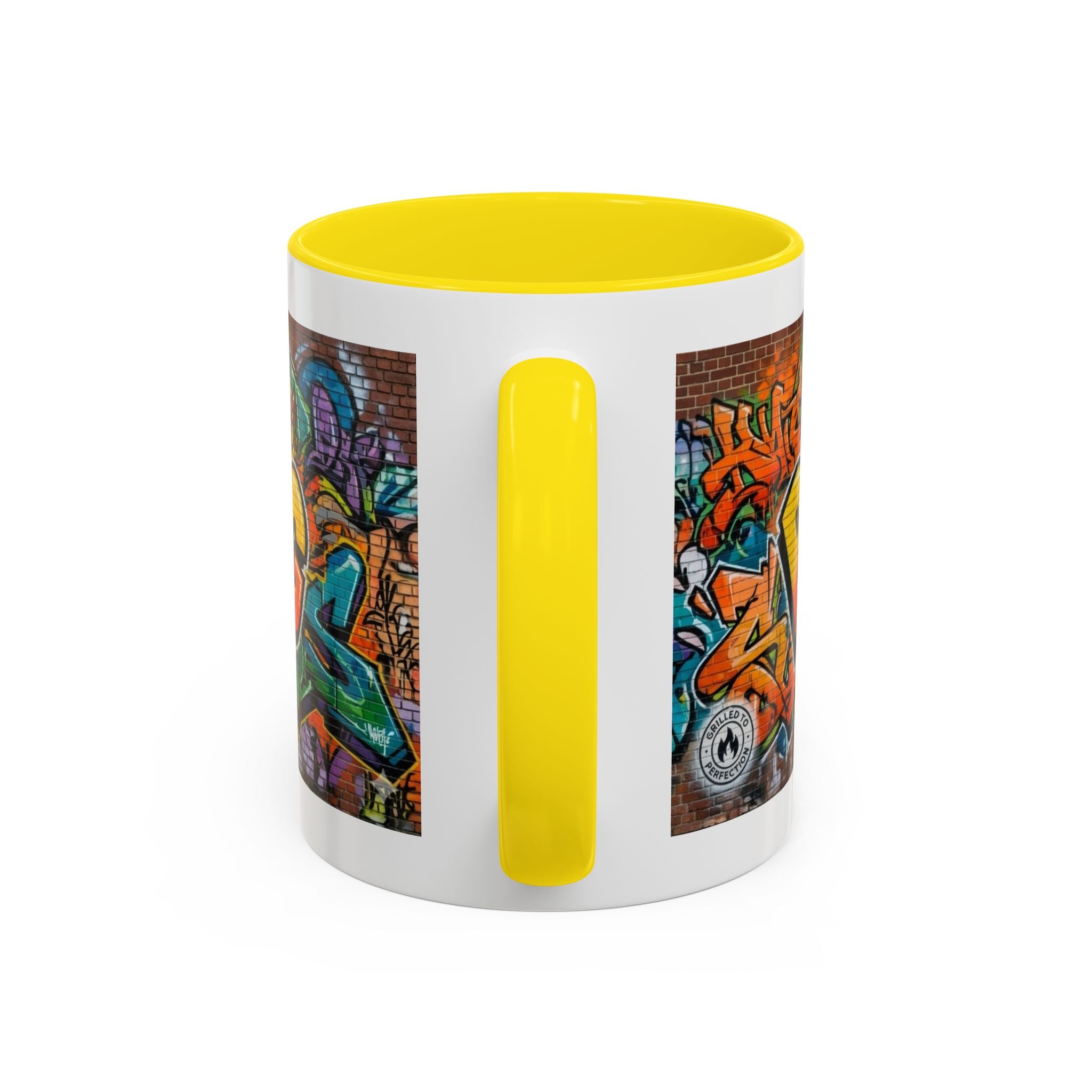 Rollin' Dog Graffiti Coffee Mug — Fun Hot Dog Street Art Accent Mug (11/15oz)
