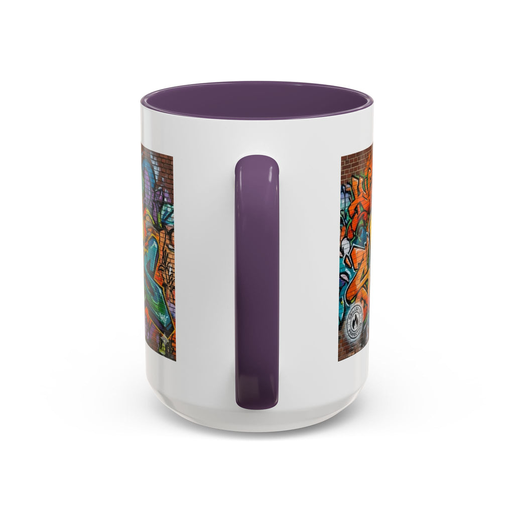 Rollin' Dog Graffiti Coffee Mug — Fun Hot Dog Street Art Accent Mug (11/15oz)