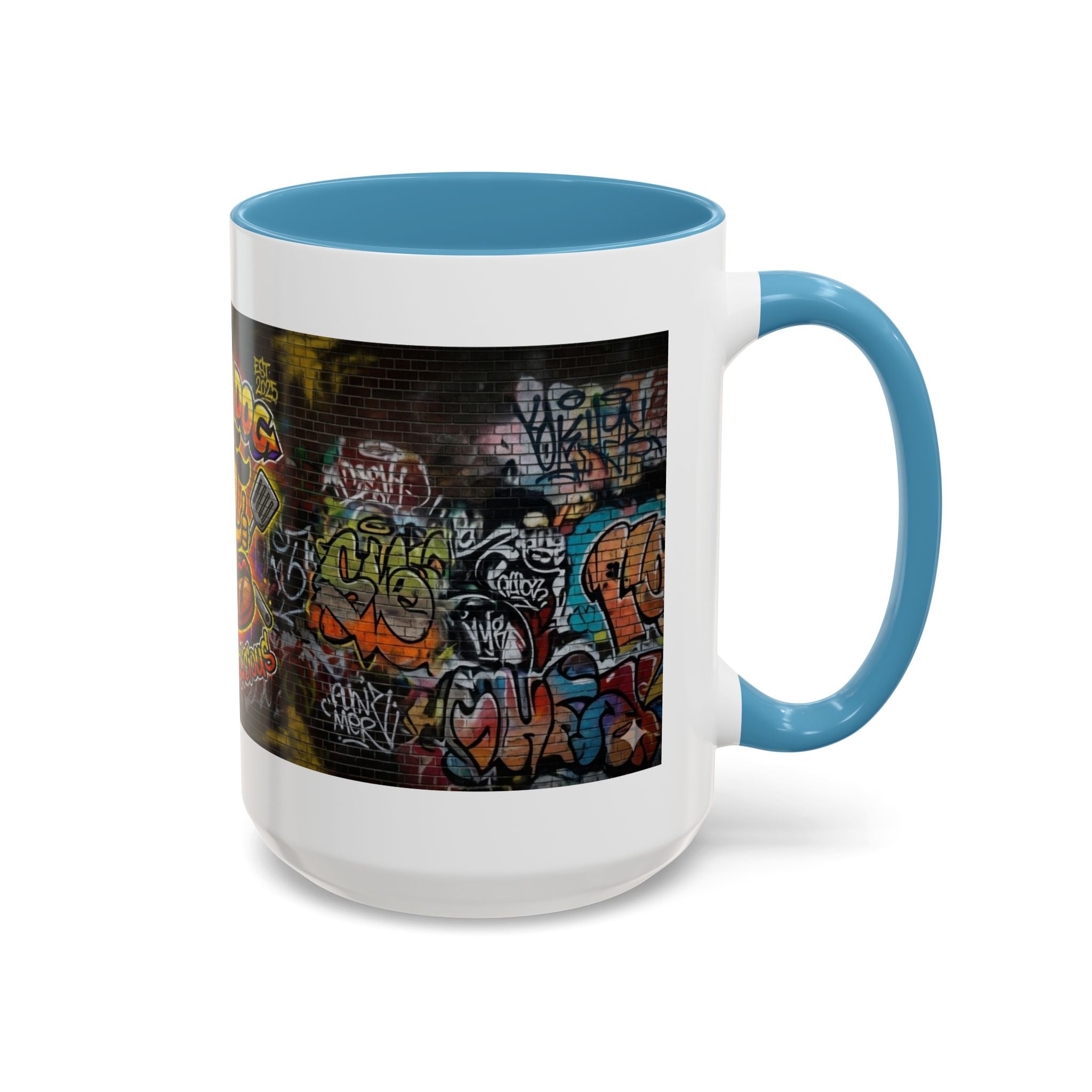 Rollin Dog Hot Dog Mug — Graffiti Skate Vibe Coffee Cup (11/15oz)