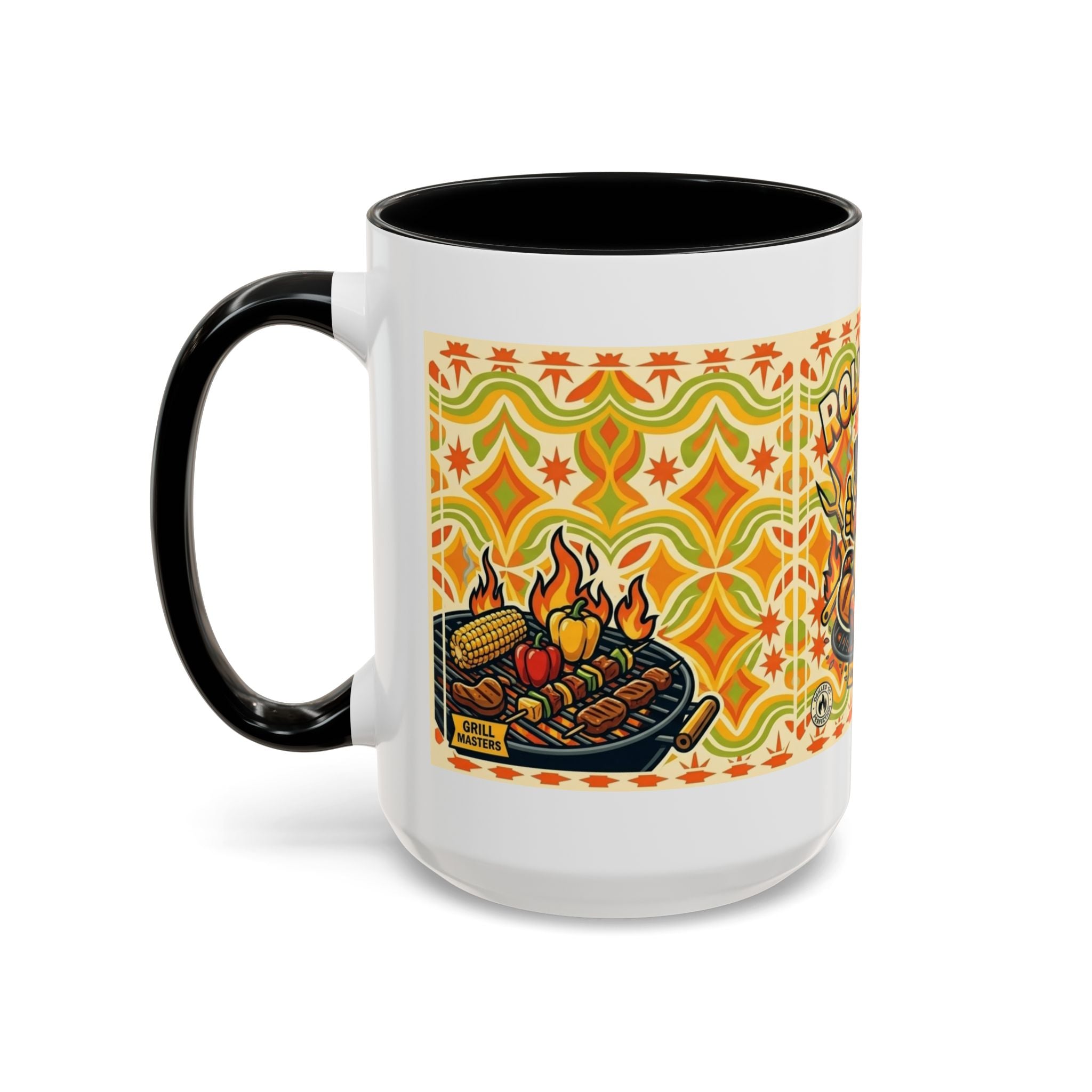 Retron Hot Dog Food Truck Accent Coffee Mug — "Rollin Dog" Retro Summer BBQ Mug (11/15oz)