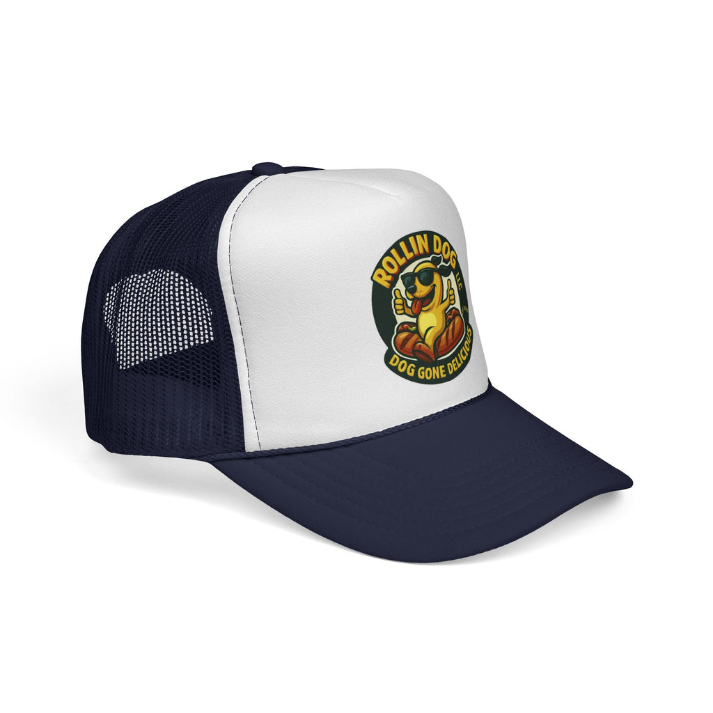 Original Trucker Hat — "Rollin Dog" Retro Hot Dog Logo Cap