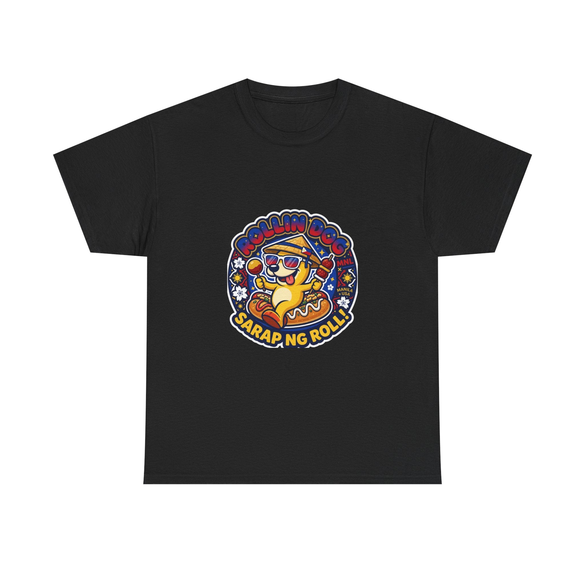 T-Shirt — 'Sarap ng Roll' Retro Cartoon Lumpia Design