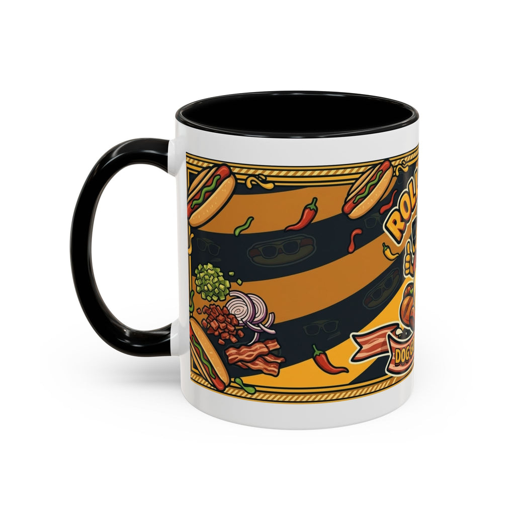 Rollin Dog Hot Dog Mug — Retro 'Dog Gone Delicious' Coffee Cup (11/15oz)