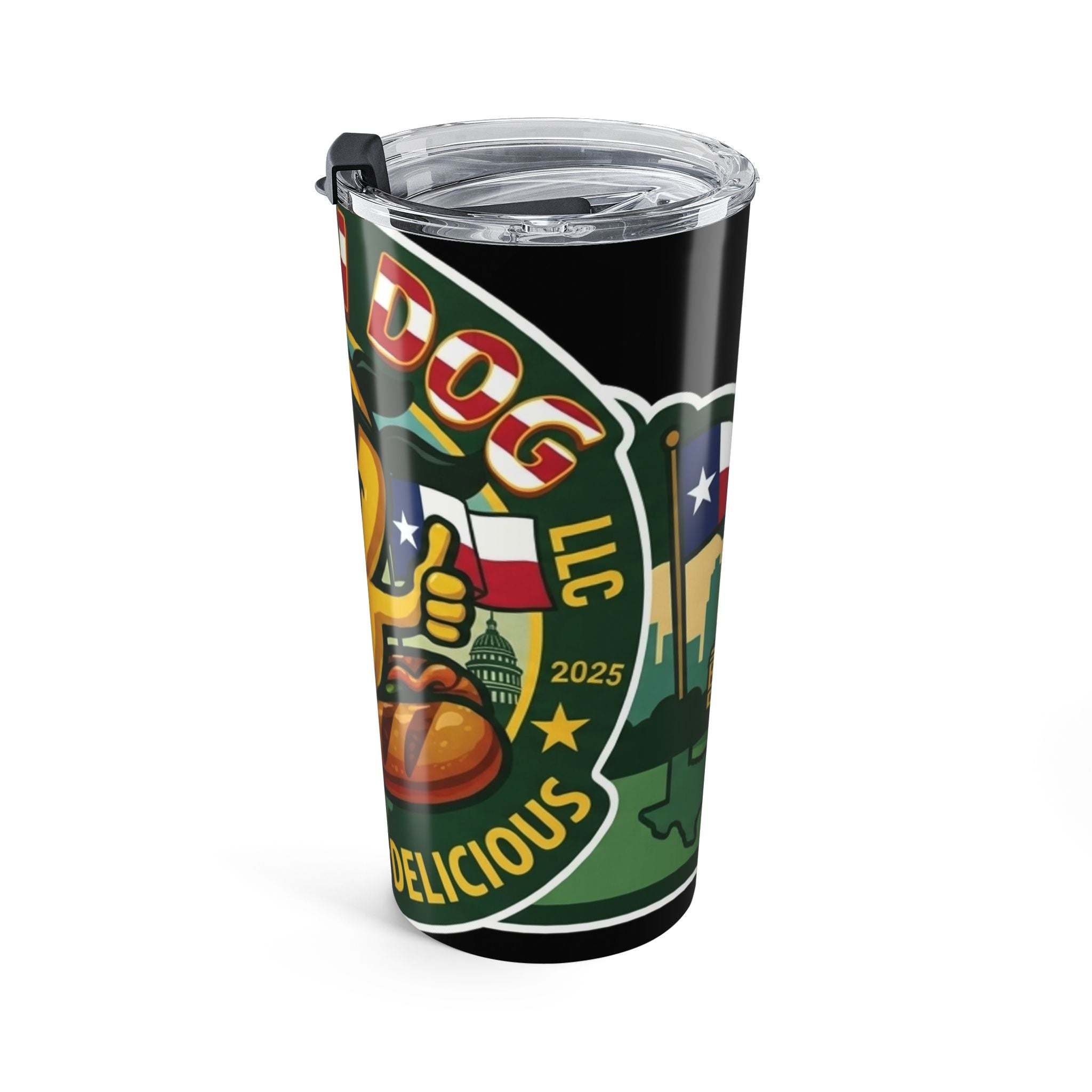 20oz Tumbler — Texas Chill Emoji Design (Sunglasses Nacho, "Gettin' Down" Theme)