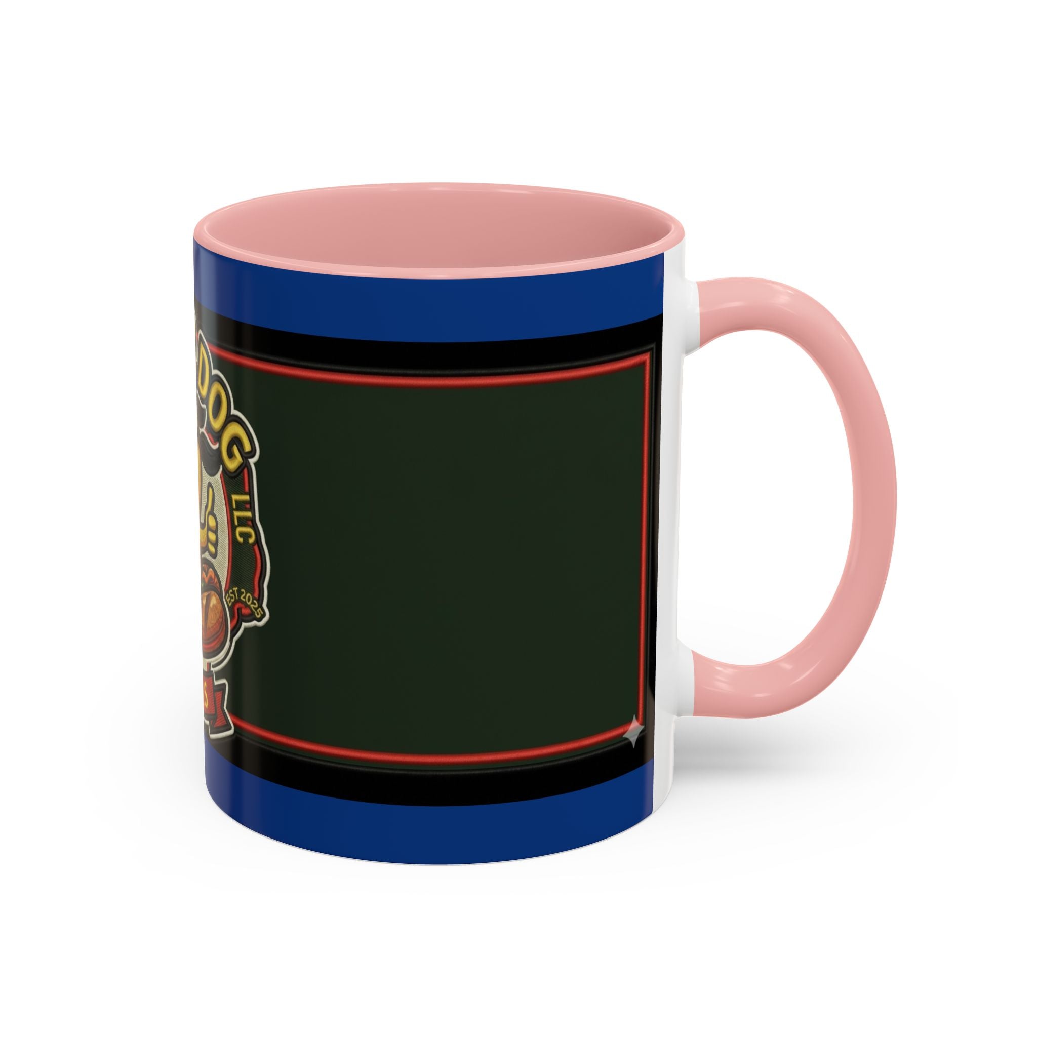 Texas Rollin Dog 'Dog Gone Delicious' Accent Coffee Mug – Fun Hot Dog Logo 11/15oz