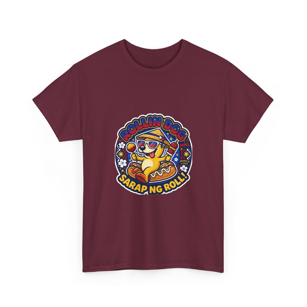 T-Shirt — 'Sarap ng Roll' Retro Cartoon Lumpia Design