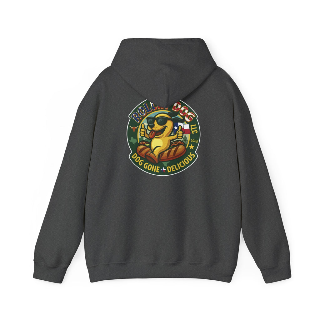 Hoodie - Retro 'Dog Gone Delicious' Hot Dog Mascot Pullover