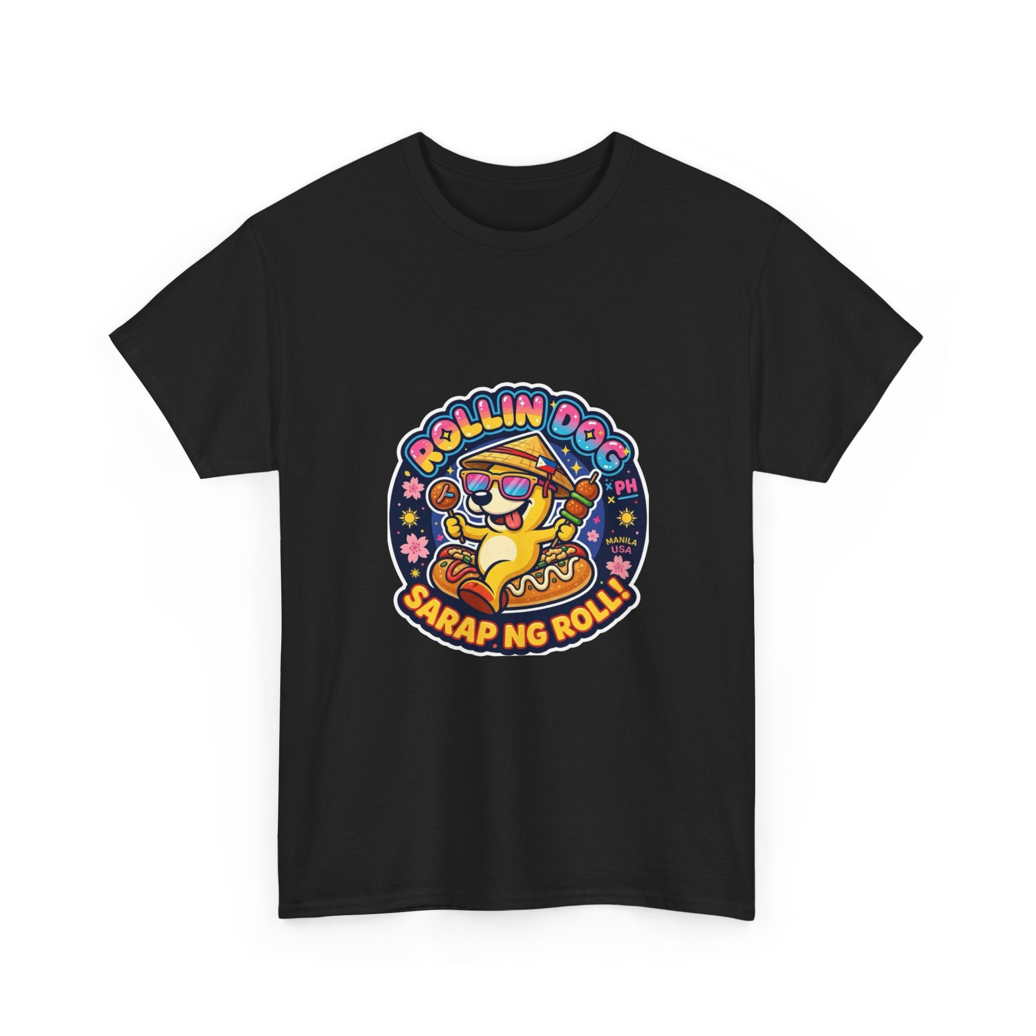 T-Shirt — "Rollin Dog" Sarap ng Roll Cute Filipino Foodie Tee