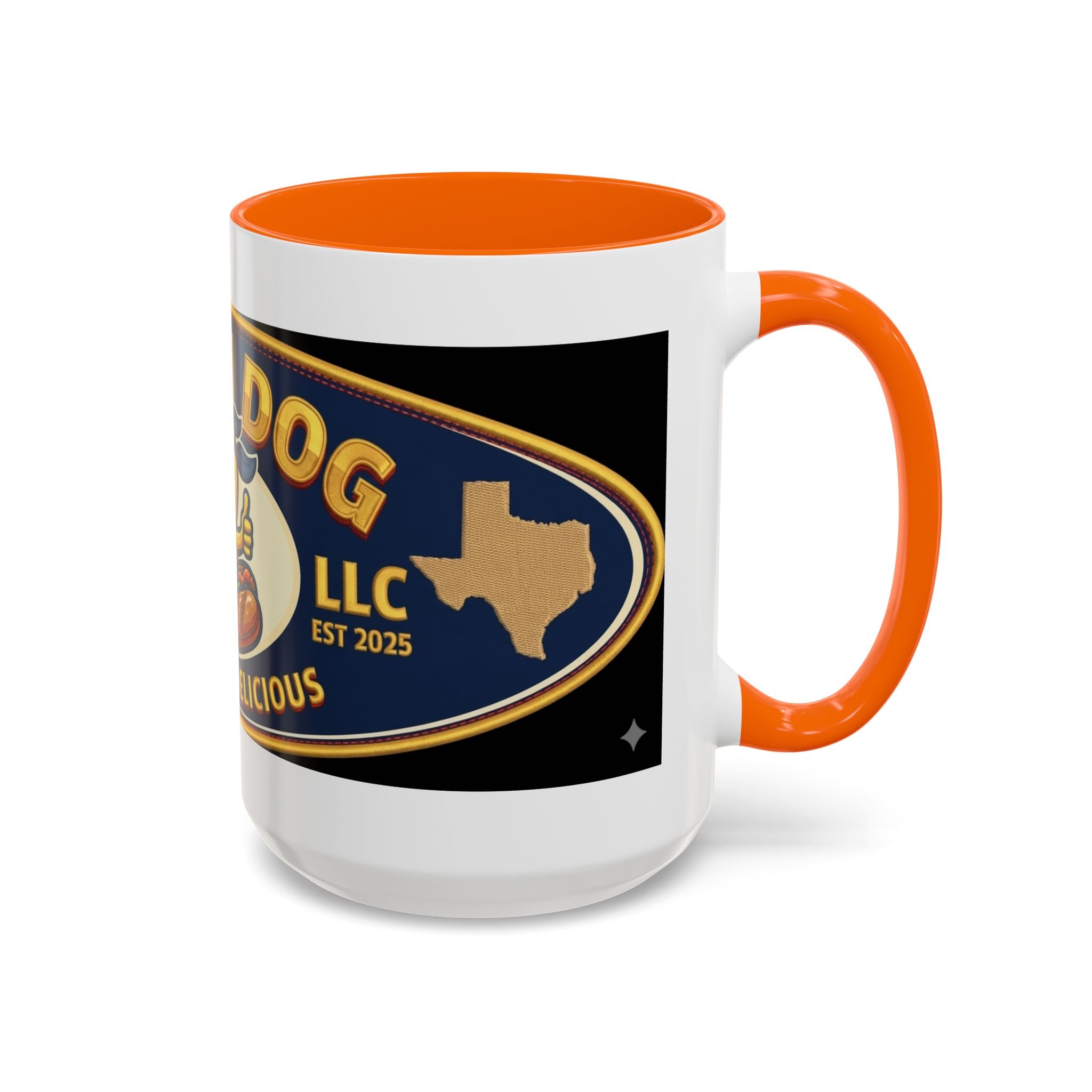 Texas Rollin Dog Coffee Mug - 'Dog Gone Delicious' Novelty Accent Mug (11/15oz)