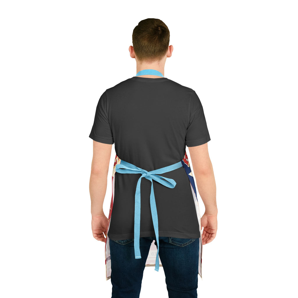 Rolling Dog Texas Apron - 'Dog Gone Delicious' Retro Hot Dog Grill Apron