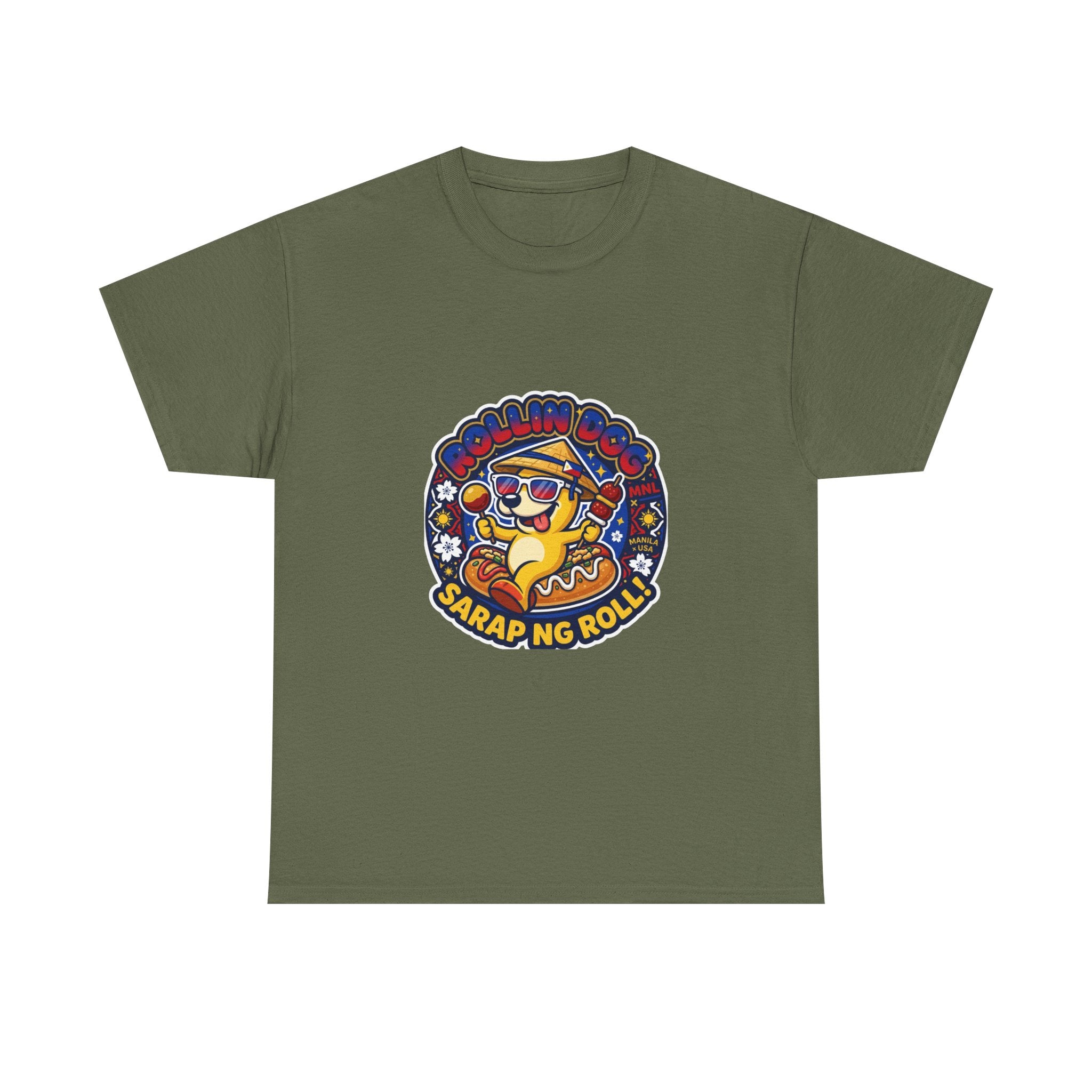 T-Shirt — 'Sarap ng Roll' Retro Cartoon Lumpia Design