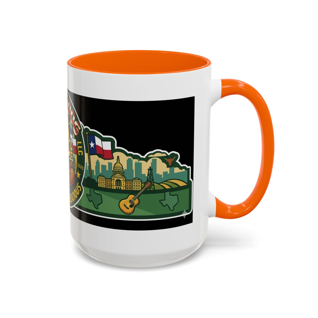 San Antonio Rollin Dog Coffee Mug — Fun Hot Dog Logo Accent Mug (11/15oz)