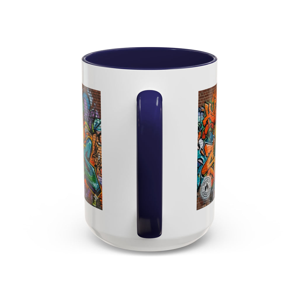 Rollin' Dog Graffiti Coffee Mug — Fun Hot Dog Street Art Accent Mug (11/15oz)