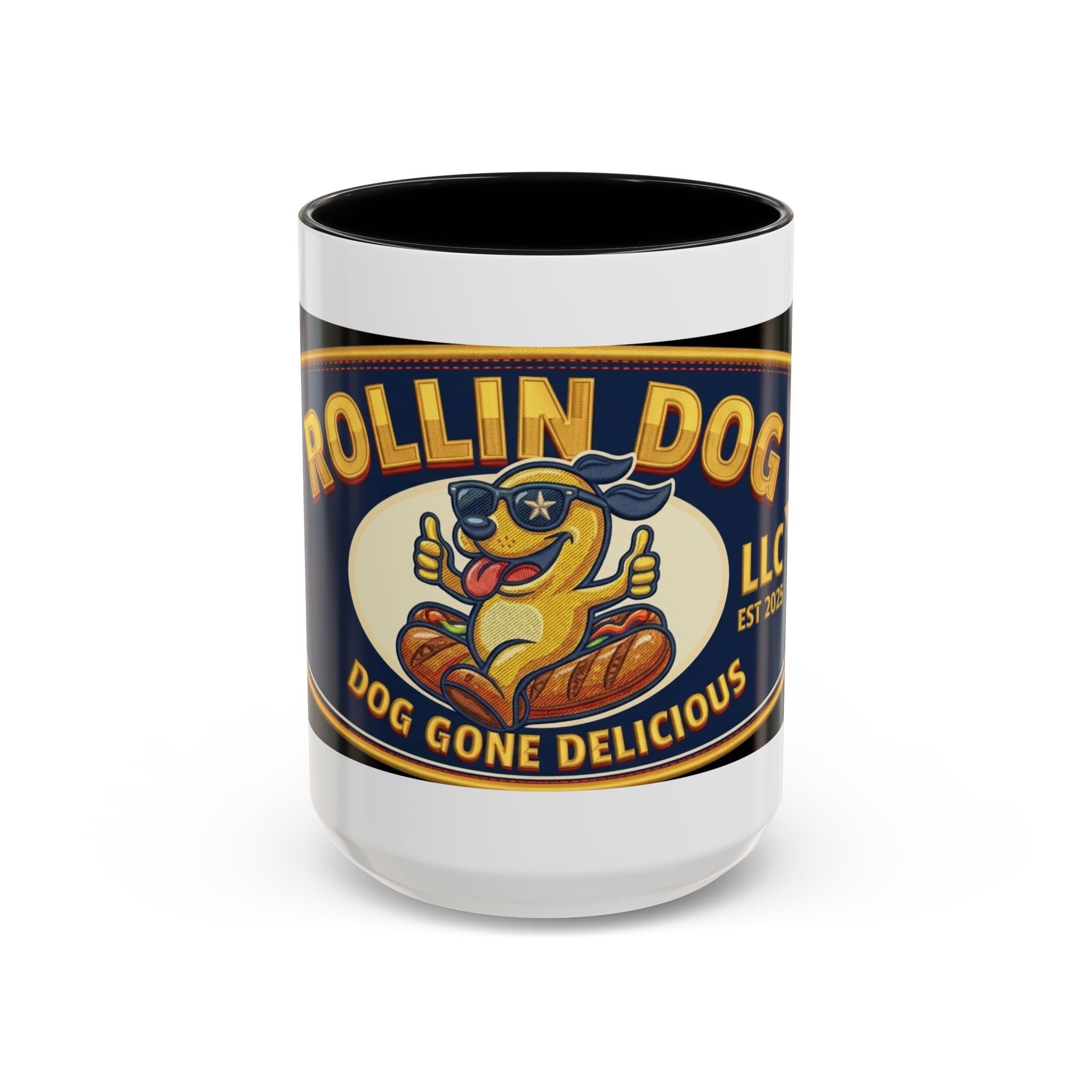 Texas Rollin Dog Coffee Mug - 'Dog Gone Delicious' Novelty Accent Mug (11/15oz)