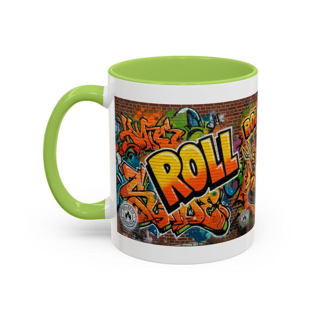 Rollin' Dog Graffiti Coffee Mug — Fun Hot Dog Street Art Accent Mug (11/15oz)