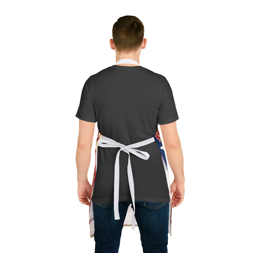 Rolling Dog Texas Apron - 'Dog Gone Delicious' Retro Hot Dog Grill Apron