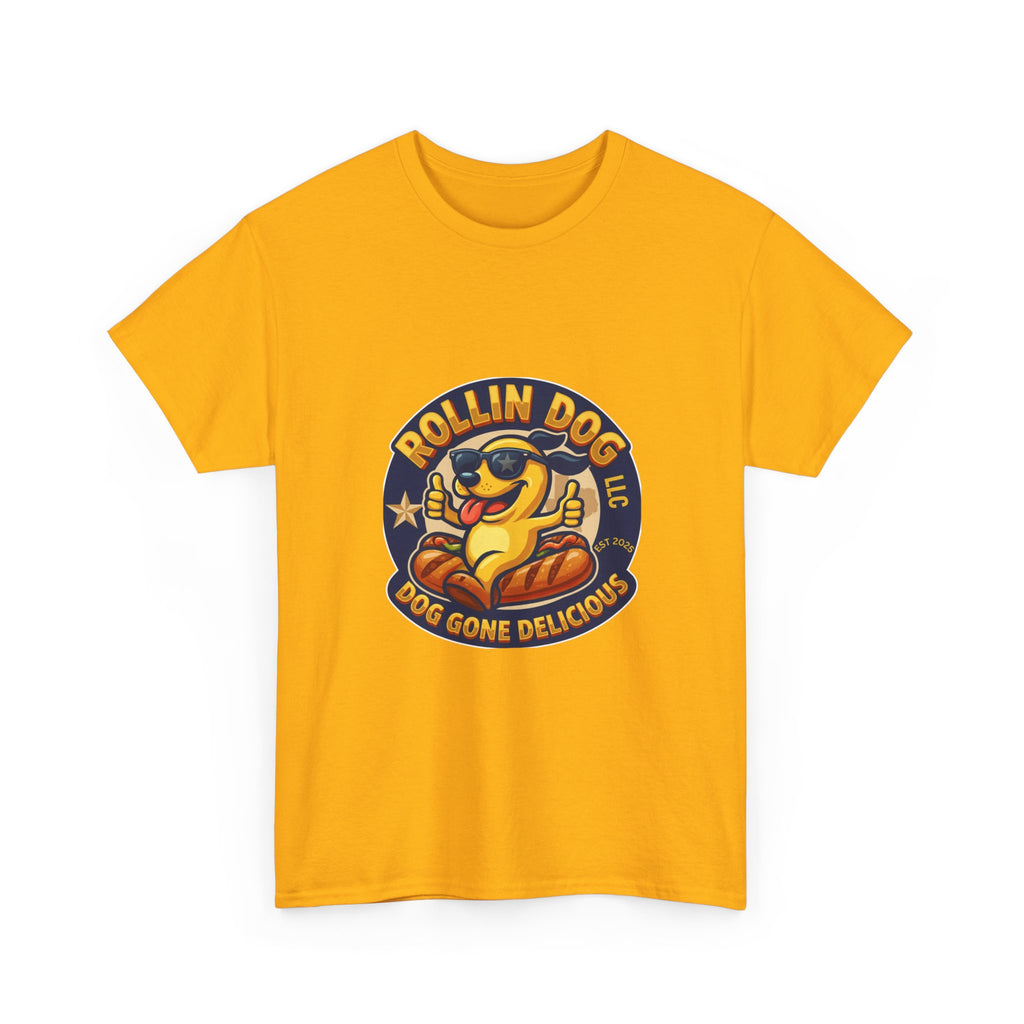 T-Shirt — "Texas Rollin Dog" Retro Hot Dog Mascot Tee