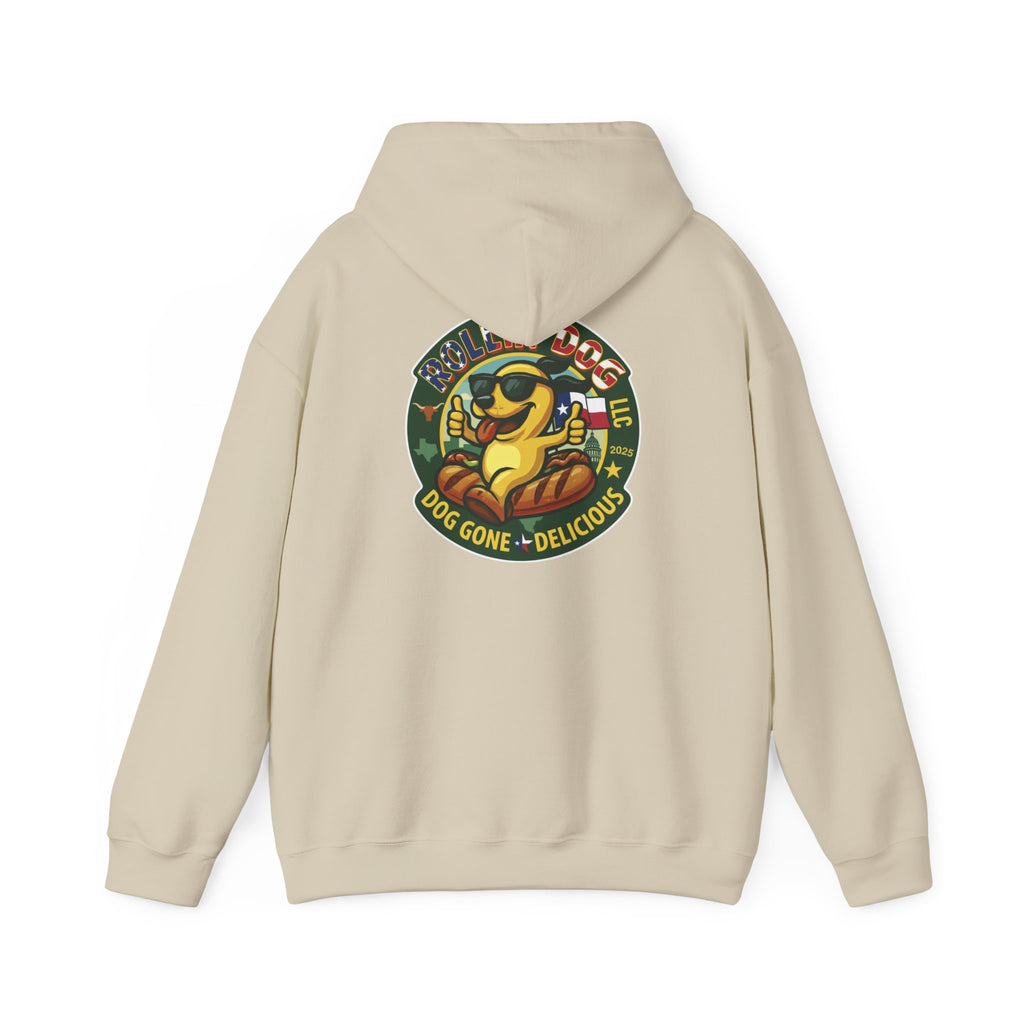 Hoodie - Retro 'Dog Gone Delicious' Hot Dog Mascot Pullover