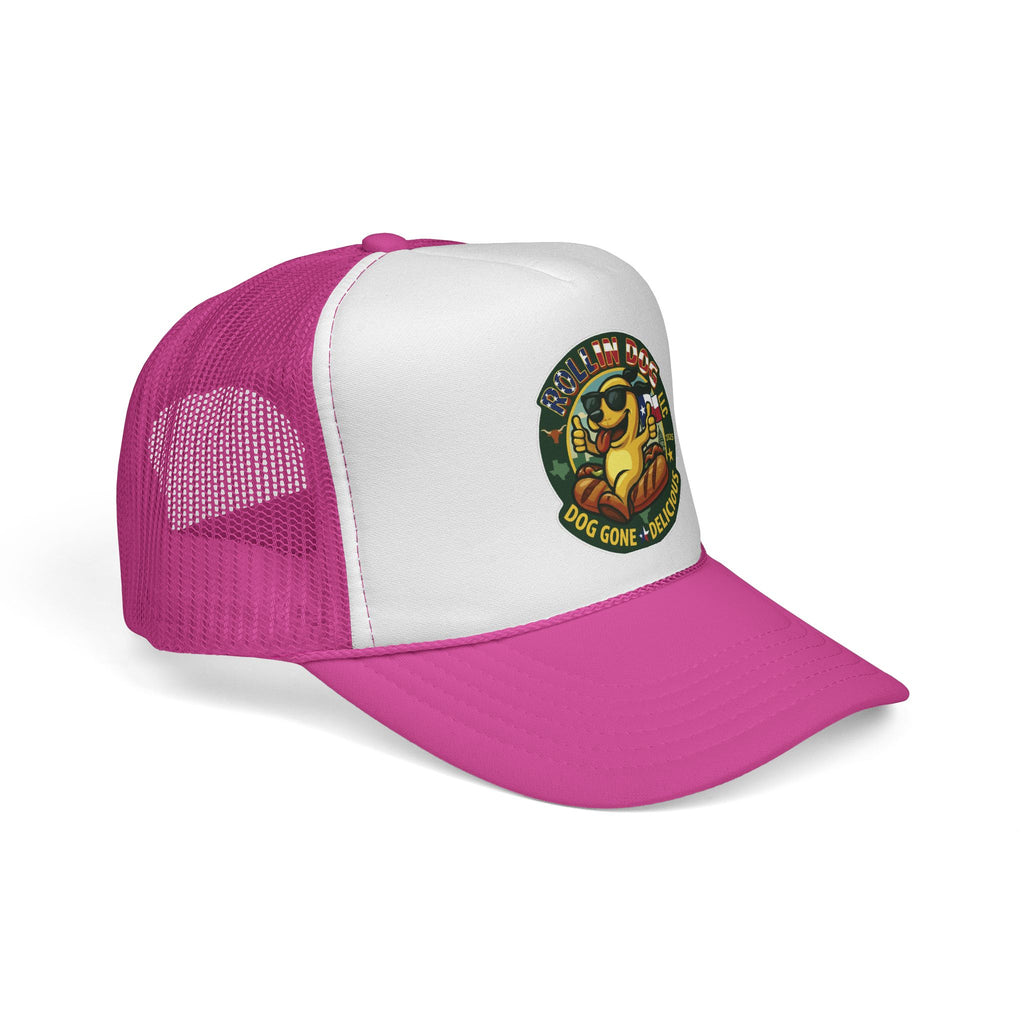 Texas Trucker Cap — Retro 'Dog Gone Delicious' Sunglasses Dog Patch